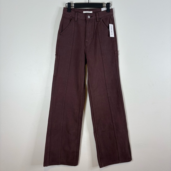 PacSun Denim - Pacsun Women’s Ultra High Rise Flare Carpenter Jeans Size 27 Brown